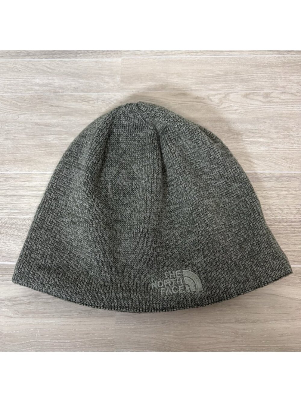 The North Face Beanie Unisex One Size Green Knit Polyester Wool Hat